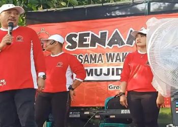 Mujid Riduan dan Kader PDIP Ajak Masyarakat Hidup Sehat dengan Senam Cinta Tanah Air