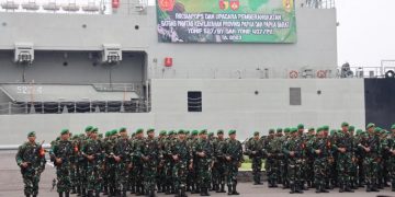 450 Pasukan Yonif 527/BY Dikirim Tugas Operasi ke wilayah Perbatasan RI-PNG di Papua