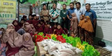 Anak-anak Yatim Piatu Al Kahfi Doakan Anggota PWI Sidoarjo Sejahtera