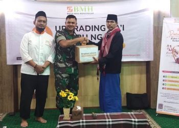 Laznas BMH Gerai Sidoarjo Gelar Kajian Ramadhan dan Penyaluran Bingkisan Sembako Berkah
