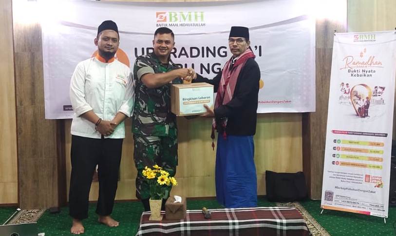 Laznas BMH Gerai Sidoarjo Gelar Kajian Ramadhan dan Penyaluran Bingkisan Sembako Berkah