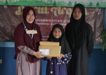 SMP Muhammadiyah 2 Taman Berbagi Sesama Anak Panti Aisyiyah Balongbendo