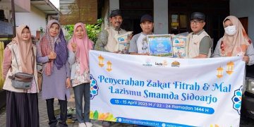 SMAMDA Sidoarjo Salurkan Zakat Fitrah Sebesar Rp 205 Juta