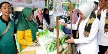 Istri Wakil Bupati Apresiasi Positif Bazaar Hasil Bumi Gratis warga Kedungsumur