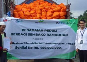 Berbagi di Bulan Suci Ramadan, Pegadaian Salurkan Ribuan Paket Sembako