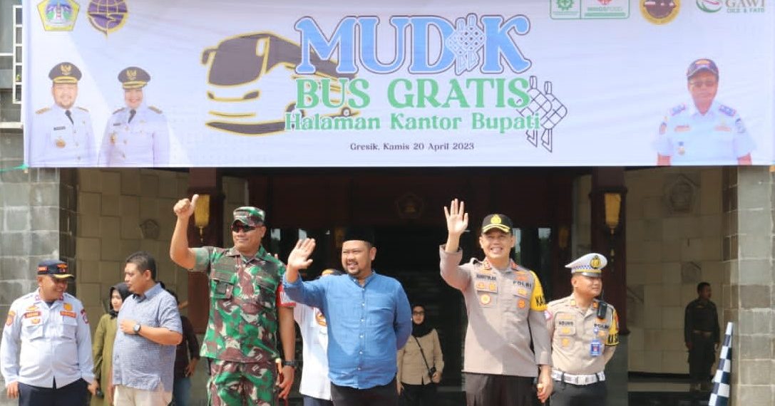Bupati Gresik Lepas 786 Pemudik Gratis