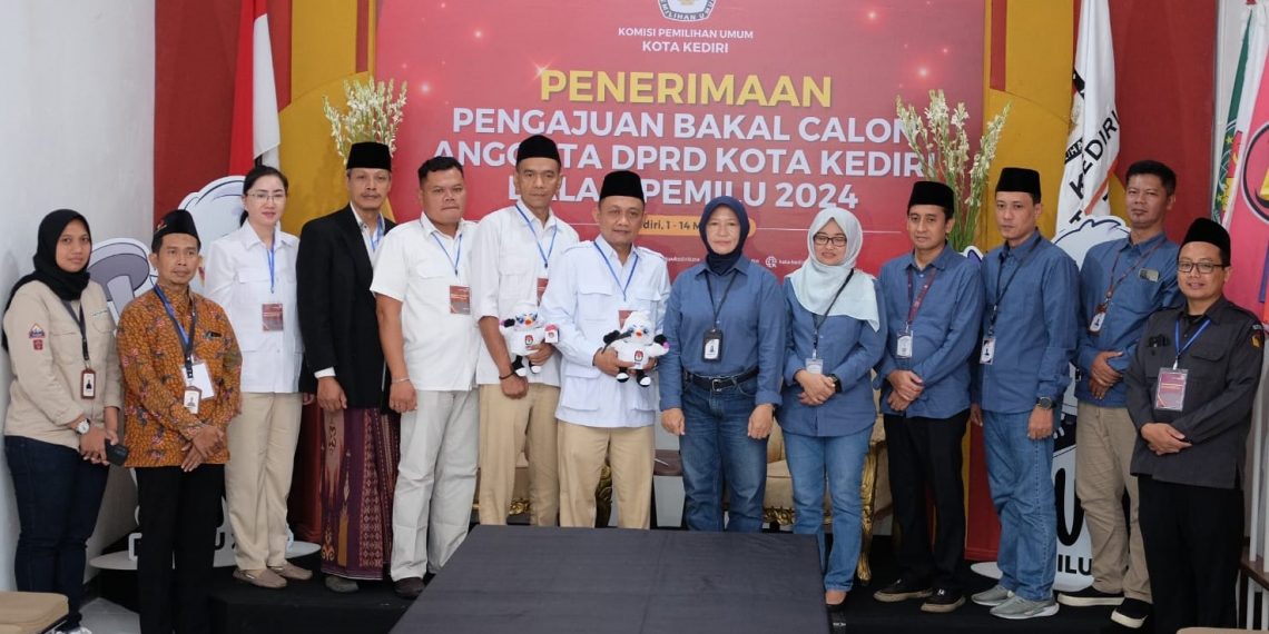 Daftar Hari Terakhir, Gerindra Kota Kediri Targetkan Raih 6 Kursi di Pemilu 2024