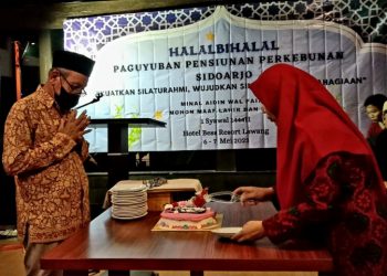 Paguyuban Pensiunan Perkebunan Sidoarjo Jalin Keakraban Melalui Halal Bihalal