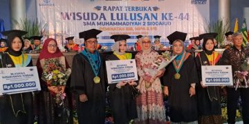 436 Wisudawan SMAMDA Sidoarjo Mohon Doa Restu Pada Guru
