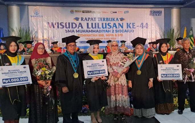 436 Wisudawan SMAMDA Sidoarjo Mohon Doa Restu Pada Guru