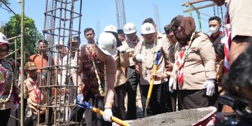 Walikota Eri Cahyadi dan Wawali Armuji Kompak dalam Peletakan Batu Pertama Gedung Kwarcab Pramuka