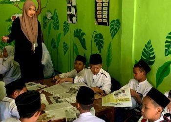 Mahasiswa KKN-T Unesa Temukan Strategi Jitu Tingkatkan Gairah Literasi, Ini Modelnya
