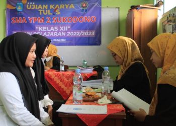 Siswa SMA YPM 2 Sukodono Jalani Uji Karya Tulis Ilmiah