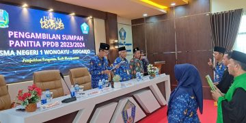 Bentengi Dari Kecurangan Panitia PPBD SMA Negeri 1 Wonoayu Disumpah