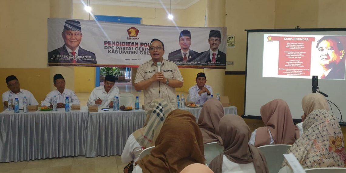 Sambut Pemilu, Gerindra Gresik Rapatkan Barisan Menangkan Prabowo sebagai Presiden