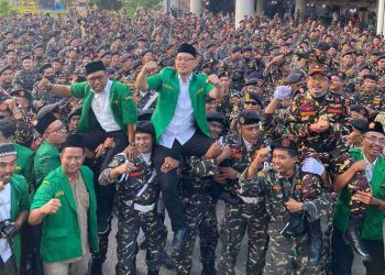 Di Puncak Harlah ke-89, Gus Syafiq Bakar Semangat Satu Komando Ribuan Kader Ansor-Banser