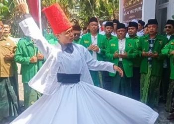 Diiringi Shalawatan dan Tari Sufi, PPP Daftarkan 50 Bacaleg ke KPU Gresik