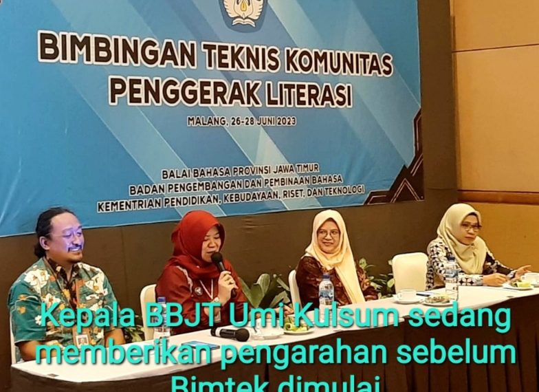 BBJT Beri Bimbingan Teknik Pada Komunitas Penggerak Literasi