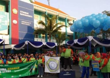 Ultah Tahun ke-33, STIAMAK Helat Jalan Sehat dan Bazar UMKM