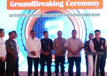 Diawali Ground Breaking, Kabupaten Kediri Segera Punya Stadion Megah