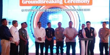 Diawali Ground Breaking, Kabupaten Kediri Segera Punya Stadion Megah