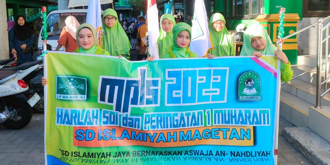 Meriah, Harlah SD Islamiyah Magetan Digabung MPLS