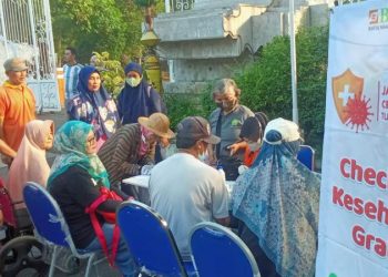BMH Gerai Sidoarjo Gelar Pemeriksaan Kesehatan Gratis, juga Buka Donasi Dampak Banjir Lahar Semeru