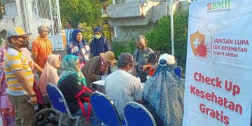 BMH Gerai Sidoarjo Gelar Pemeriksaan Kesehatan Gratis, juga Buka Donasi Dampak Banjir Lahar Semeru