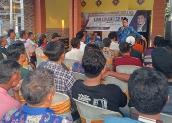 Bertemu Warga Prambon, H Khulaim Berkomitmen Dorong BUMDes Bisa Terima Pembayaran Pajak Kendaraan