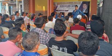 Bertemu Warga Prambon, H Khulaim Berkomitmen Dorong BUMDes Bisa Terima Pembayaran Pajak Kendaraan