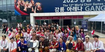 Gita Bumi Shine Harmony Choir Juara I World Choir Games 2023 di Korea Selatan