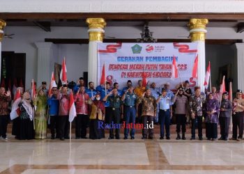 Jelang Peringatan HUT RI ke 78 Sidoarjo Dukung Pembagian 10 Juta Bendera Merah Putih