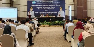 Kejar Target Rp 185 Miliar, Dinas PM-PTSP Gresik Minta Perusahaan Patuhi Ketentuan Perizinan