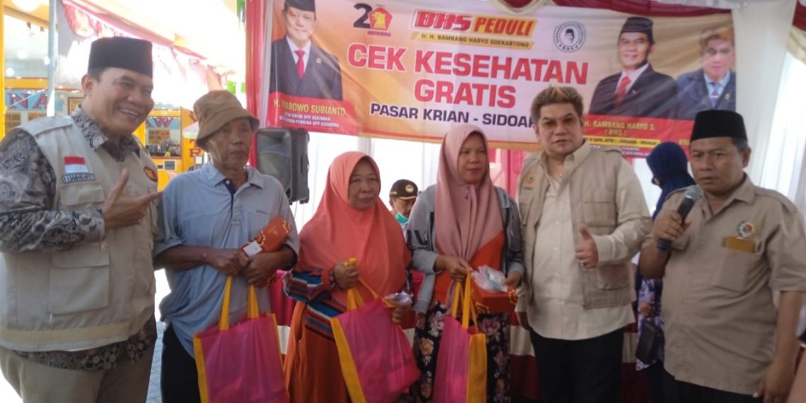 Bambang Haryo Gelar Pemeriksaan Kesehatan Gratis untuk Pedagang dan Konsumen Pasar Krian