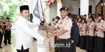 Wakil Bupati Berangkatkan Peserta Raimuna Nasional XII Kontingen Sidoarjo ke Cibubur