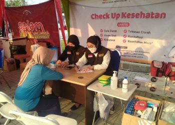 Semarakkan HUT RI ke 78, BMH Gerai Sidoarjo Buka Stand Kesehatan di Event UNIMAS District
