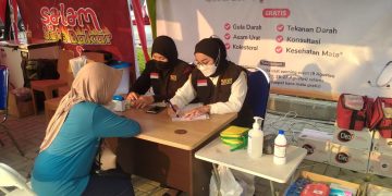 Semarakkan HUT RI ke 78, BMH Gerai Sidoarjo Buka Stand Kesehatan di Event UNIMAS District