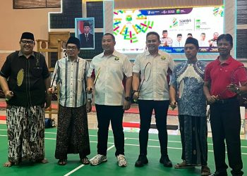 Turnamen Badminton Antar Santri Piala Kabaharkam Diikuti 40 Pondok