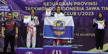 Nania Siswi SMKN 2 Buduran Raih Juara 1 Kejurprov Taekwondo Antar Club Jatim 2023