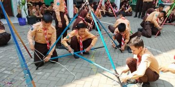 SMP PGRI 1 Buduran Gelar Lomba Kepramukaan dan HUT RI