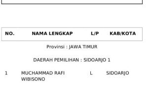 Caleg Petahana PKB Sidoarjo Tak Harus Tempati Nomor Urut Satu