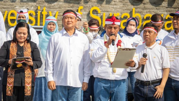 Catat Rekor MURI, UNESA Deklarasi Antinarkoba bersama Puluhan Ribu Mahasiswa