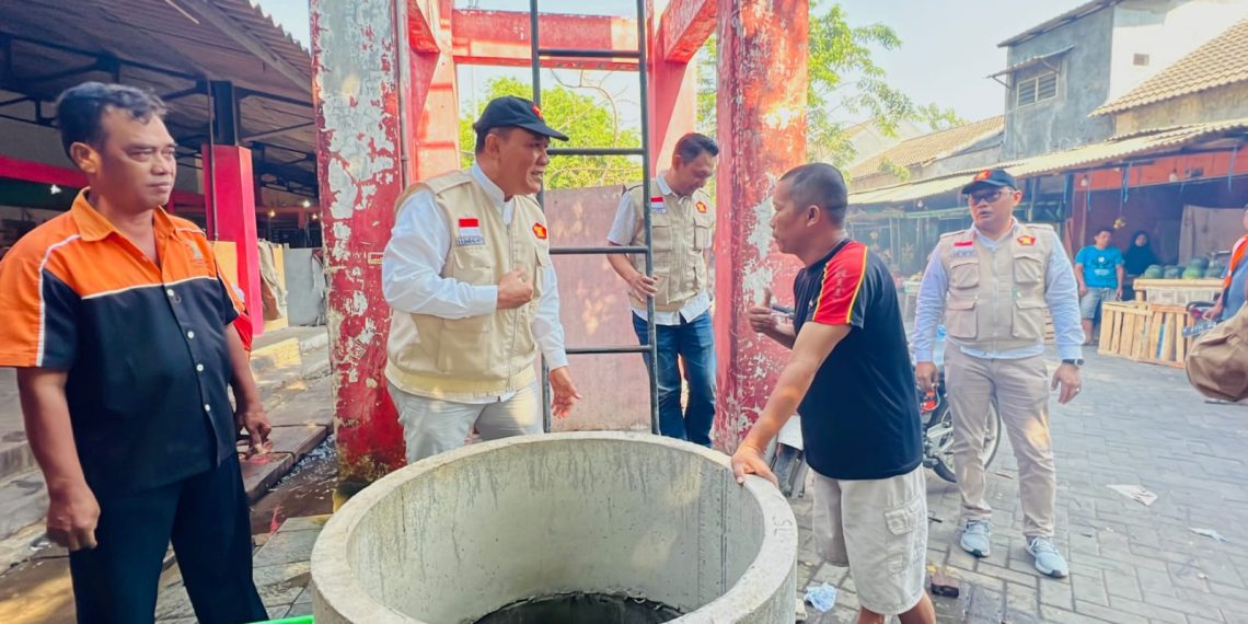 Blusukan ke Pasar Gedangan, Pastikan Bantuan Pompa Air Sudah Dimanfaatkan