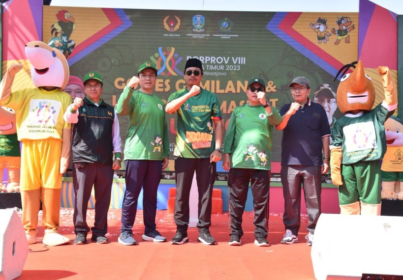Bupati Sidoarjo Kenalkan Maskot Si Udeng Porprov VIII Jatim 2023