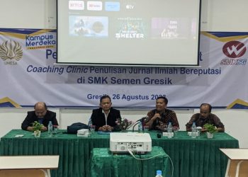 Pasca Sarjana Unesa Gelar Coaching Clinic Jurnal Ilmiah Guru SMK Semen Gresik