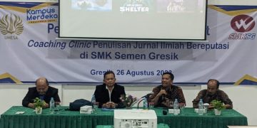 Pasca Sarjana Unesa Gelar Coaching Clinic Jurnal Ilmiah Guru SMK Semen Gresik
