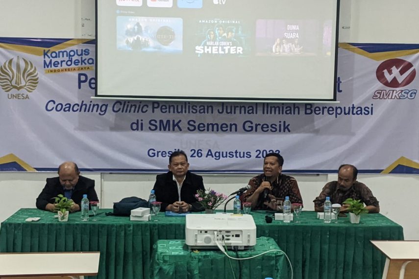 Pasca Sarjana Unesa Gelar Coaching Clinic Jurnal Ilmiah Guru SMK Semen Gresik