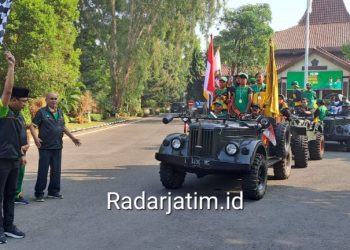 Bupati Melepas Kirab Pemain Sepak Bola Sidoarjo Peraih Emas Porprov Jatim VIII