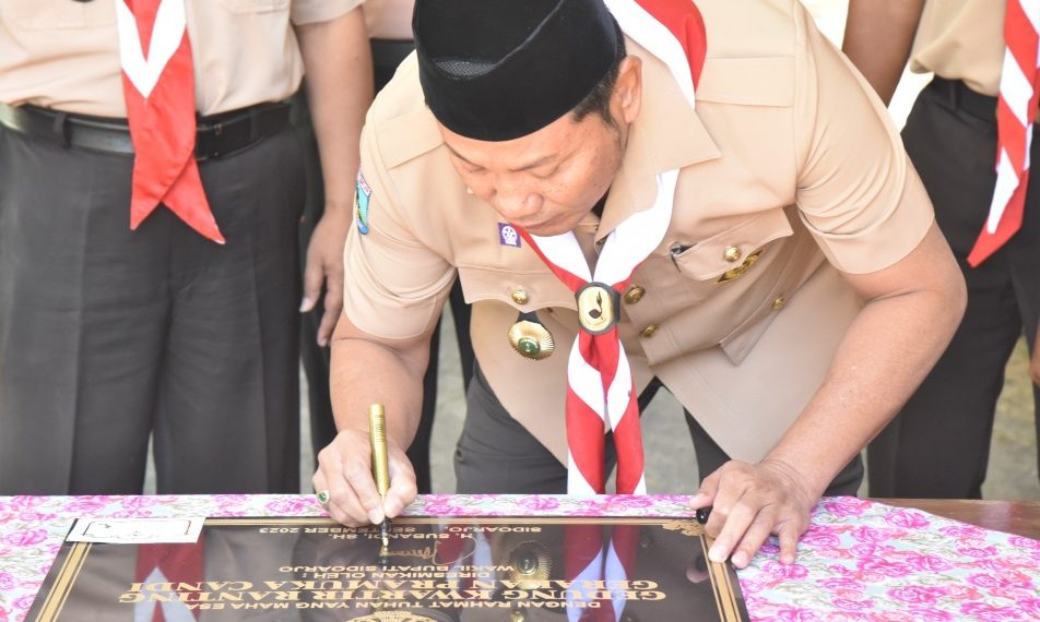 Kwarran Candi Punya Gedung Pramuka Hasil Swadaya Sendiri