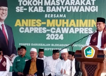 Anies-Muhaimin Kunjungi Blokagung, Bersilaturrahim dengan Kyai, Nyai dan Tokoh Masyarakat Banyuwangi